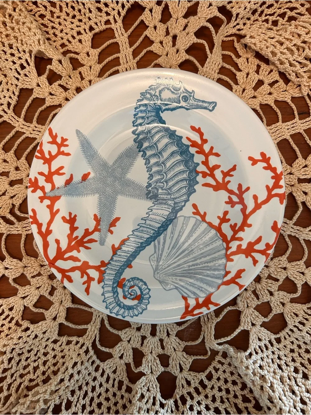 EUC 222 Fifth Coastal Life Plates Set of 4 - Nautical & Beachcore Home Decor